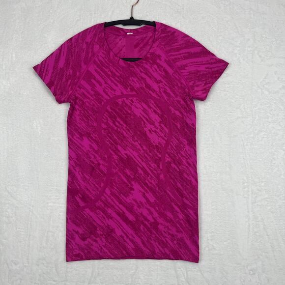 Lululemon Swiftly Tech Short Sleeve Shirt 2.0 Sz 6
Mesh Camo PowPink/Ripened Ras - Picture 3 of 15